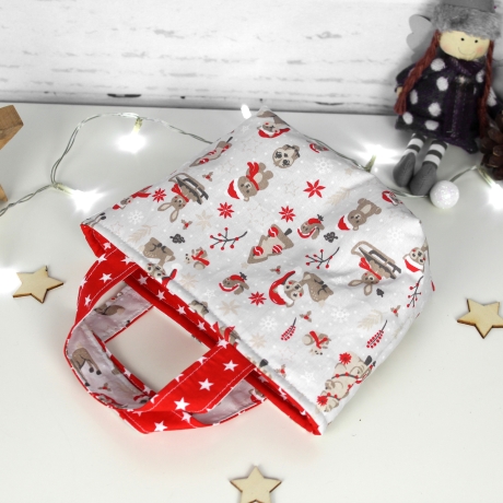 Weihnachtstiere ~ Kindertasche | Wendetasche | Weihnachten