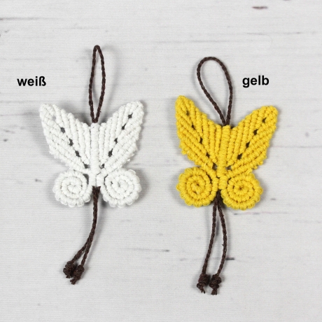 Schmetterling Makramee ~ Frühling | Deko | Anhänger