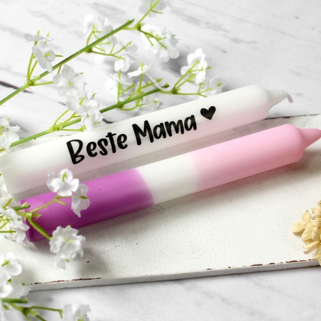 Geschenkset zum Muttertag ~ Kerzen | Holzbox