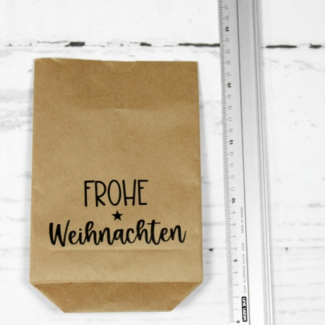 Geschenktüte Frohe Weihnachten ~ Geschenkverpackung | Papiertüte