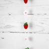 Erdbeeren & Blumen ~ Girlande | Sommer | Gehäkelt | Deko