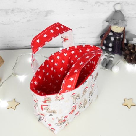 Weihnachtstiere ~ Kindertasche | Wendetasche | Weihnachten