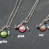 Schuppe der Meerjungfrau • Halskette silber | Kette Cabochon