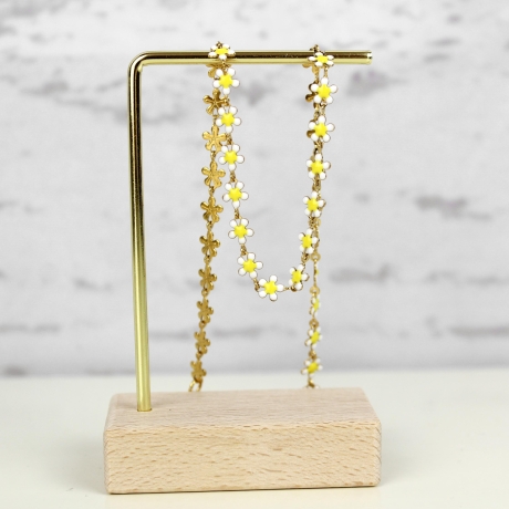 Blümchen • zarte Halskette aus Edelstahl | Halsschmuck