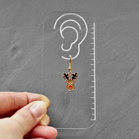 Weihnachtliche Ohrringe Rentiere • Ohrhänger | Ohrschmuck