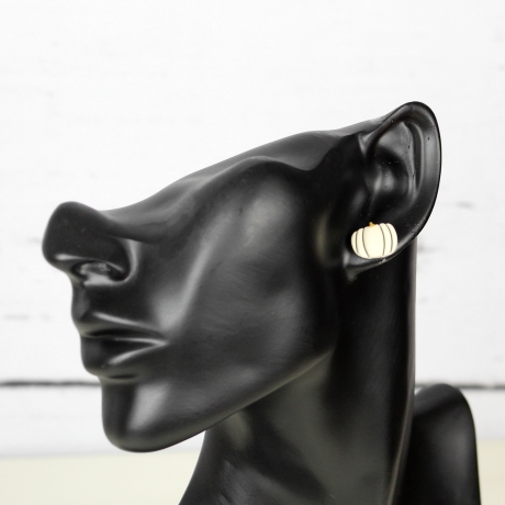 Kürbis • Ohrstecker Polymer Clay | Ohrschmuck | Herbst