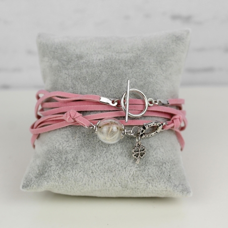 Pusteblume • Wickelarmband Velour | Farbwahl | Armschmuck