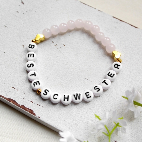 Beste Schwester • Armband Glasperlen | Armschmuck | Geschenk