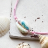 Muschel mit Seepferdchen • Fußband | Makramee | Farbwahl