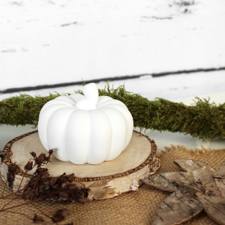 kleiner Deko Kürbis aus Gießpulver ~ Herbstdeko | Herbst