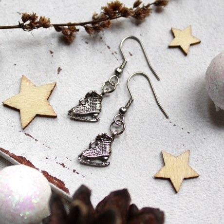 Ohrringe Schlittschuhe • Ohrhänger | Ohrschmuck | Weihnachten