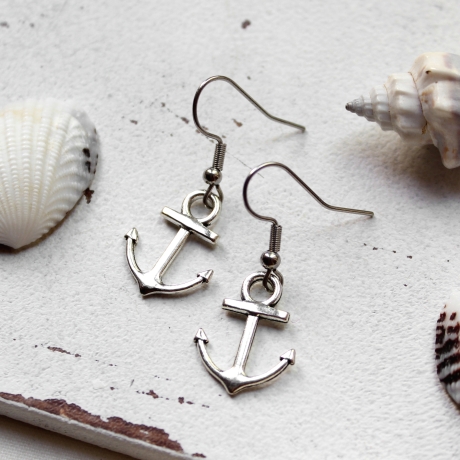 Ohrringe Anker • Ohrhänger | Ohrschmuck | maritim | Sommer