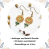 Ohrringe Sonnenblumen • Ohrhänger | Ohrschmuck | Sommer