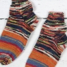 Gestrickte Socken Gr.36-38 Bunt Wollsocken | Herbst Winter