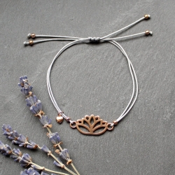 Lotus • Makramee Armband | Wunschfarbe | Armschmuck