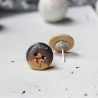 Holzohrstecker Schneemann • Ohrringe | Ohrschmuck | Weihnachten