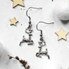 Weihnachtliche Ohrringe Hirsch • Ohrhänger | Ohrschmuck
