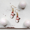 Ohrringe Schneemann • Ohrhänger | Ohrschmuck | Weihnachten