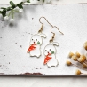 Hase mit Möhre • Ohrhänger | Ohrschmuck | Ostern | Ohrringe