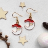 Ohrringe Weihnachtsmann • Ohrhänger | Ohrschmuck | Weihnachten