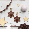Weihnachtliche Ohrringe Lebkuchenstern • Ohrhänger | Ohrschmuck