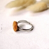 Ring mit Cabochon aus Polymer Clay | Fingerring | Steinoptik