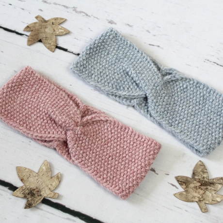 Gestricktes Stirnband mit Twist ~ Herbst | Winter