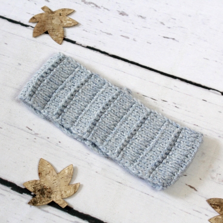 Gestricktes Stirnband mit Reliefmuster ~ Herbst | Winter