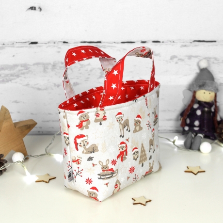 Weihnachtstiere ~ Kindertasche | Wendetasche | Weihnachten