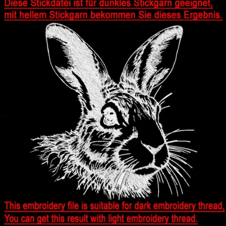 NEU Stickdatei Hase Gunther Lunachild