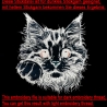 NEU Stickdatei Applikation Katze Kitten Tabby Lunachild
