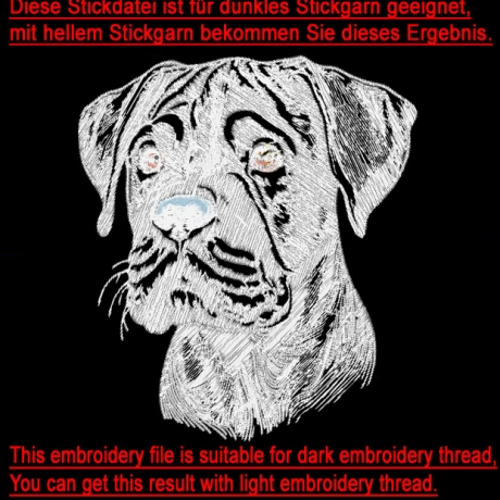 NEU Stickdatei Carne Corso Welpe Gill Hund