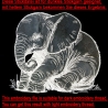 NEU Stickdatei Applikation Elefant Cleo