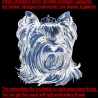 NEU Stickdatei Applikation Yorkshire Terrier Valeria 