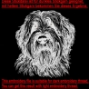 NEU Stickdatei Briard Jolina Hund realistisch