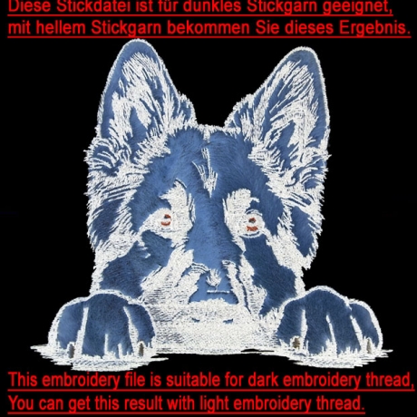 NEU Stickdatei Applikation Deutscher Schäferhund