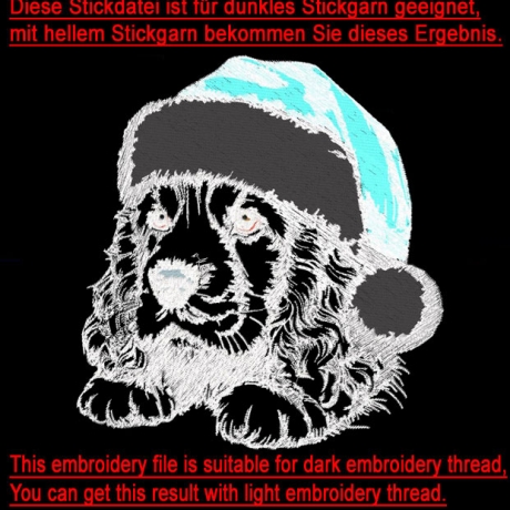 NEU Stickdatei  Cocker Spaniel Murri LunaChild