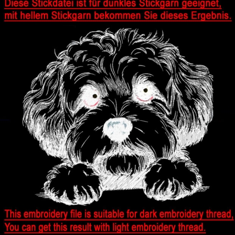 NEU Stickdatei Bichpoo Annika Hund LunaChild