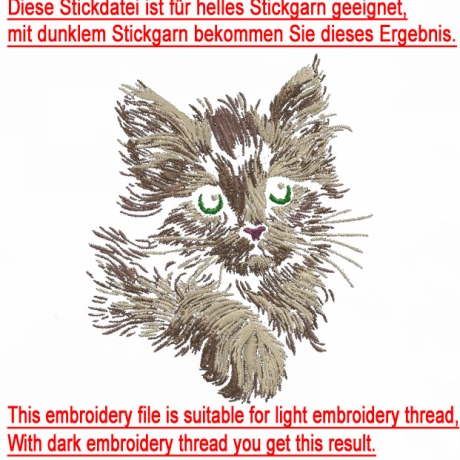 NEU Stickdatei Katze Kätzchen Kitten Meggan