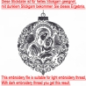 NEU Stickdatei Christbaumkugel Maria Jesus 