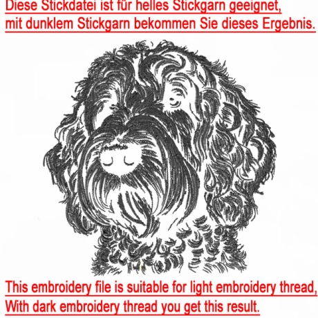 Neu Stickdatei Golden Doodle Camilla Hund LunaChild