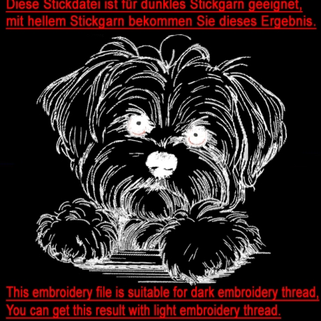 Neu Stickdatei Malteser Welpe Nala Welpe Hund