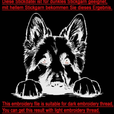 NEU Stickdatei deutscher Schäferhund Helli Hund