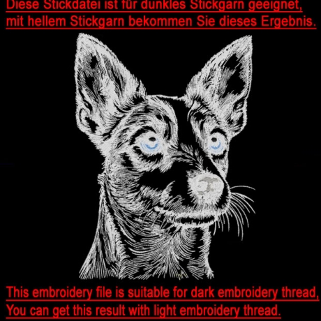 Stickdatei Jack Russel Mischling Gerd Hund