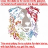 Stickdatei Australian Shepherd Siri Hund bunt Lunachild