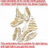 Stickdatei Anubis ägyptischer Hund gold realistisch