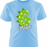 Kinder Kurzarm T-Shirt DINO personalisiert mit Name +Zahl