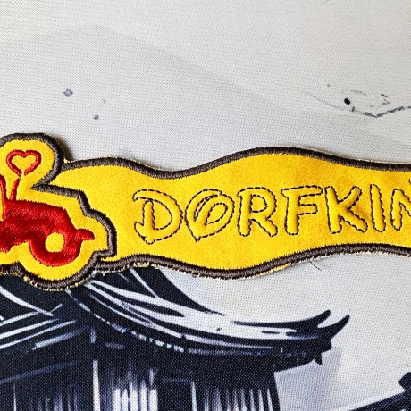 Stickdatei 3D-Anhänger DORFKIND, 3D-Stick, Lesezeichen