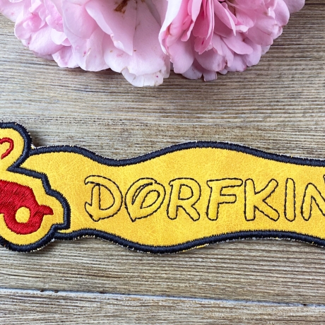 Stickdatei 3D-Anhänger DORFKIND, 3D-Stick, Lesezeichen