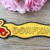 Stickdatei 3D-Anhänger DORFKIND, 3D-Stick, Lesezeichen